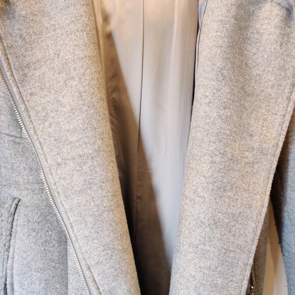 Ever New Petite Hoodie Fall Coat | Gray | Petite - Picture 4 of 8